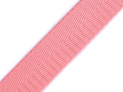 Hladký popruh s leskem šíře 25 mm METRÁŽ{% if variant.name %} – 4 pudrová{% endif %}