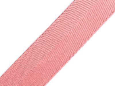 Hladký oboustranný popruh s leskem šíře 38 mm METRÁŽ{% if variant.name %} – 4 pudrová{% endif %}
