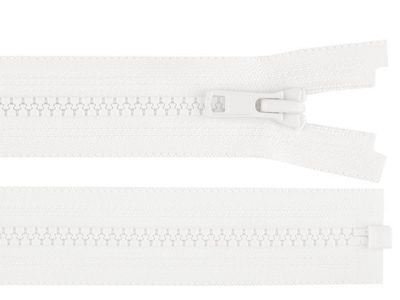Kostěný zip YKK No 5 délka 50 cm bundový - 501 bílá