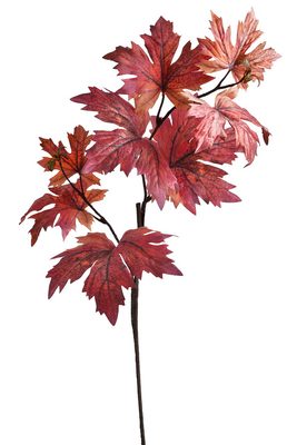 Umělá větev javoru 81 cm - vínová{% if product.brand.name %} – Canea{% endif %}