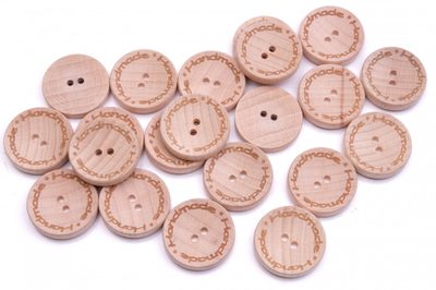 Knoflík dřevěný handmade 2536 vel.36 - 22,9mm 36ks{% if product.brand.name %} – Galanterka{% endif %}