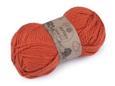 Pletací příze Melange Wool 100 g{% if variant.name %} – 4 (1210) oranžová mrkvová{% endif %}