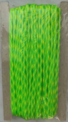 Padáková šňůra PARACORD žluto - zelená neon 25m{% if product.brand.name %} – VTC{% endif %}