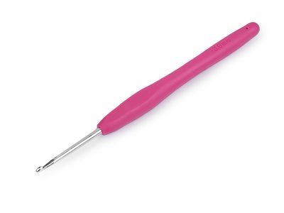 Háček na háčkování se silikonovou rukojetí vel. 2-6{% if variant.name %} – 3 (3 mm) náhodná barva{% endif %}