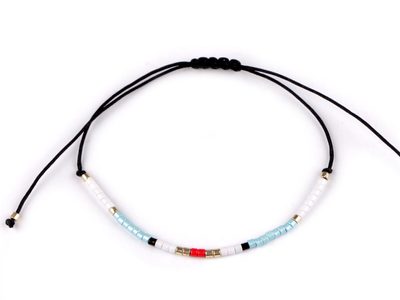 Náramek shamballa s rokajlem{% if variant.name %} – 2 modrá pomněnková{% endif %}