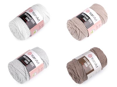Macrame příze Rope 3 mm 250g{% if product.brand.name %} – YarnArt{% endif %}