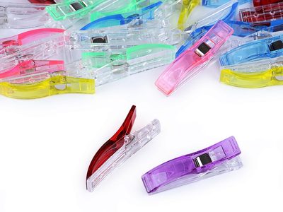 Fixační kolíček velký / svorka 12x56 mm na látky 50 ks – fotka 2