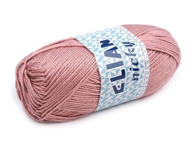Pletací příze 50 g Elian Nicky{% if variant.name %} – 4 (2478) pudrová{% endif %}