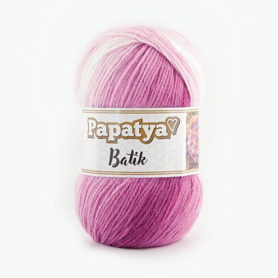 Papatya Batik 100g – akrylová příze s barevnými přechody{% if variant.name %} – 554-04 růžová-krémová{% endif %}