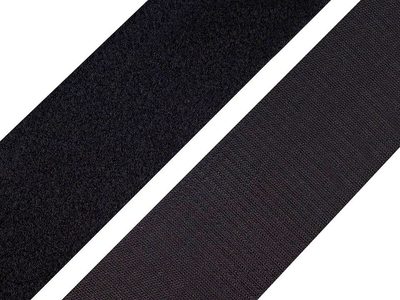 Suchý zip háček + plyš šíře 50 mm METRÁŽ{% if variant.name %} – 2 černá{% endif %}