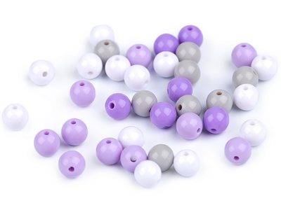 Plastové korálky Color Ø8 mm barevný mix 50 kusů{% if variant.name %} – 2 mix{% endif %}