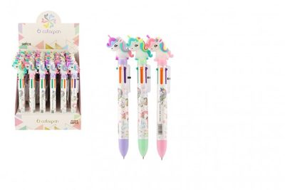 Tužka/pero jednorožec 6 barev 17cm plast{% if product.brand.name %} – Teddies{% endif %}