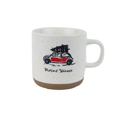 Porcelánový hrnek autíčko X8691 - 400ml; 345 g; D87xH89xBD70mm - Morex