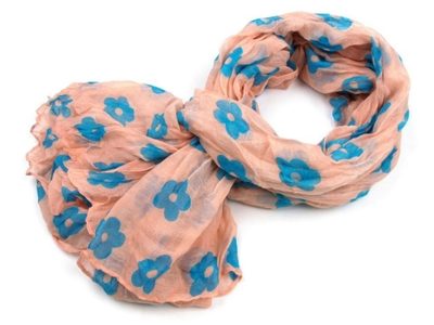 Mačkaný šátek s potiskem 95x180 cm{% if product.brand.name %} – Stoklasa{% endif %}
