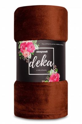 Deka MF UNI SLEEP WELL tmavě hnědá 150x200 cm – fotka 1