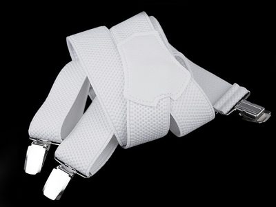 Šle pánské široké 3,5 cm délka 120 cm typ Y{% if variant.name %} – 7 bílá{% endif %}