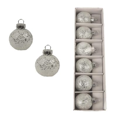 Vánoční ozdoba, 6 ks S0356 - dia 4 x 4,5 cm{% if product.brand.name %} – Morex{% endif %}