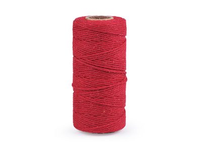 Bavlněná příze macrame / háčkovací{% if variant.name %} – 4 červená{% endif %}