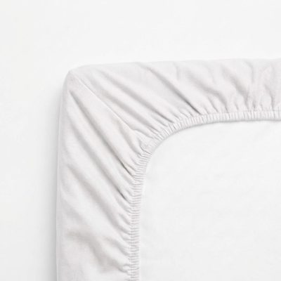 Jersey prostěradlo s lycrou bílé – fotka 3