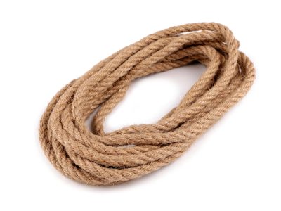 Jutová šňůra kroucená Ø10 mm návin 5 metrů{% if product.brand.name %} – Galanterka{% endif %}
