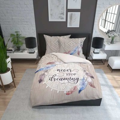Povlečení Lapač snů peříčka Bavlna, 220/200, 2x70/80 cm{% if product.brand.name %} – DETEXPOL{% endif %}