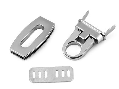 Sada zapínání na kabelku 20x40 mm{% if variant.name %} – 2 nikl{% endif %}