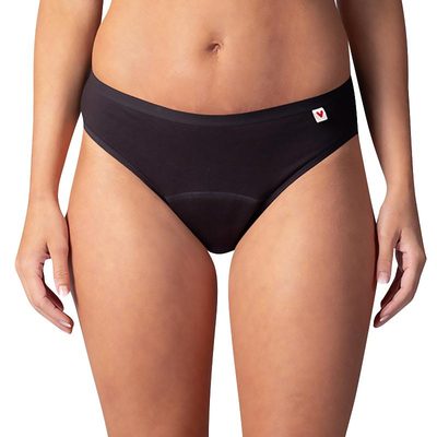 Kalhotky BASIC MENSTRUAL SLIP NORMAL{% if variant.name %} – M - černá{% endif %}