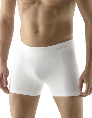 Eco Bamboo Pánské boxerky s delší nohavičkou{% if variant.name %} – bílá - XL/XXL{% endif %}
