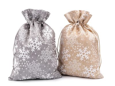Dárkový pytlík vločky brokátový 20x30 cm{% if product.brand.name %} – Stoklasa{% endif %}