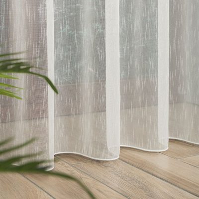 Kusová záclona Odeta s olůvkem - ecru – fotka 2