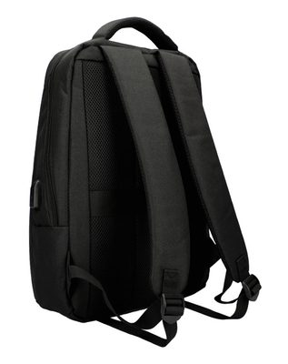 Černý batoh pro notebook 15,6 palce, USB, UNI – fotka 2