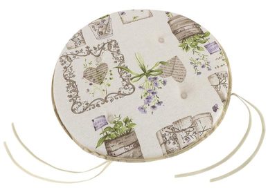 Sedák IVO kulatý hladký - průměr 40 cm fialová romance{% if product.brand.name %} – Bellatex{% endif %}