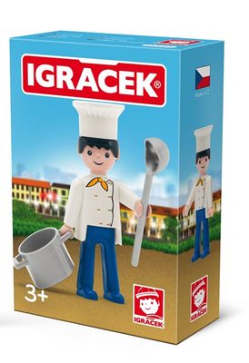 Kuchař igráček s doplňky v krabičce – fotka 2
