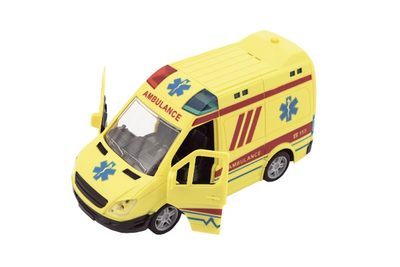 Auto ambulance plast 20cm na setrvačník na baterie se zvukem se světlem – fotka 3