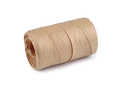 Lýko rafie k pletení tašek - přírodní, šíře 5-8 mm{% if variant.name %} – 5 béžová{% endif %}