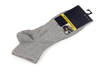 Bavlněné antibakteriální ponožky unisex{% if variant.name %} – 2 šedá světlá{% endif %}
