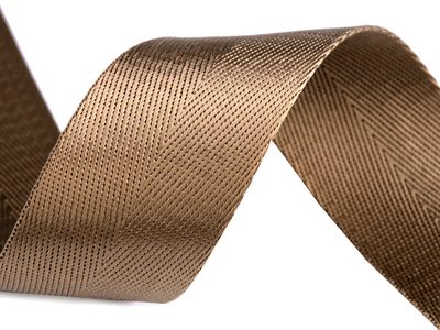 Hladký oboustranný popruh s leskem šíře 38 mm METRÁŽ{% if product.brand.name %} – Stoklasa{% endif %}