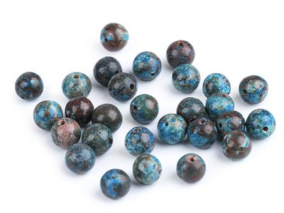Minerálové korálky Chryzokol Ø8 mm 10ks{% if product.brand.name %} – Galanterka{% endif %}
