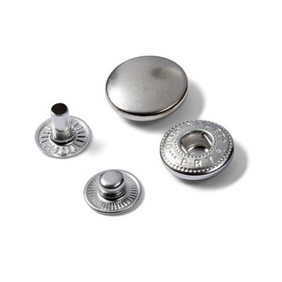 Knoflík stiskací ANORAK 15 mm NIKL náhradní – fotka 1