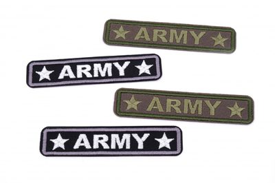 Aplikace nažehlovací 466 ARMY vel. 8,5 x 2 cm{% if product.brand.name %} – Galanterka{% endif %}