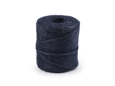 Jutový provázek Ø2 mm k pletení a háčkování 100 g{% if variant.name %} – 5 (07) modrá tmavá{% endif %}