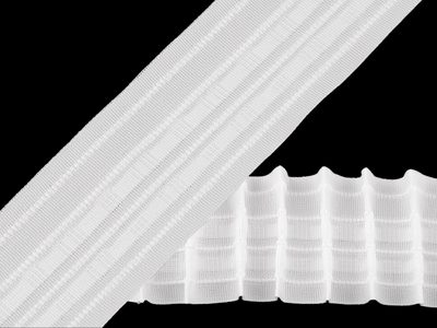 Záclonovka šíře 60 mm tužkové řasení METRÁŽ{% if product.brand.name %} – Stoklasa{% endif %}
