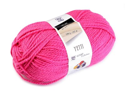 Pletací příze 100 g Yetti{% if variant.name %} – 5 (52723) růžová malinová{% endif %}