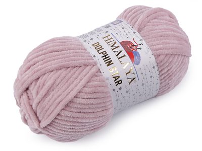 Dolphin Star Pletací žinylková příze s lurexovým vláknem 100 g{% if variant.name %} – 5 (92149) pudrová{% endif %}
