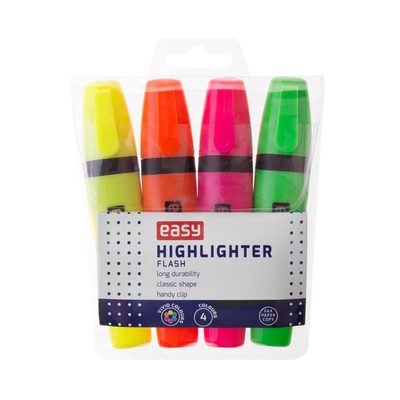 FLASH-zvýrazňovač, mix 4 barvy{% if product.brand.name %} – Spokey{% endif %}