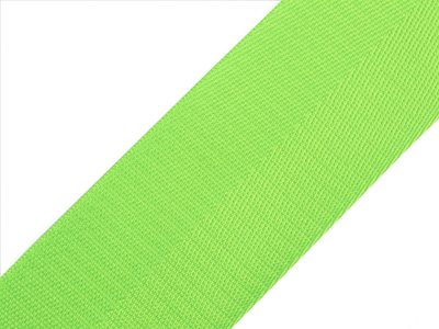Hladký oboustranný popruh s leskem šíře 50 mm METRÁŽ{% if variant.name %} – 9 zelená neon{% endif %}