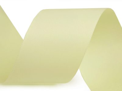 Atlasová hedvábná stuha oboulící šíře 40 mm matná návin 20 metrů{% if variant.name %} – 205 žlutozelená{% endif %}