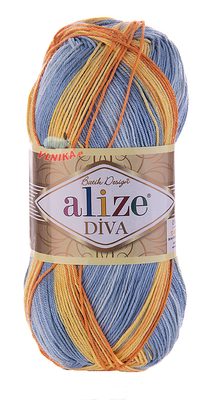 Příze Diva Batik 100 g{% if variant.name %} – 7647 barevnost{% endif %}