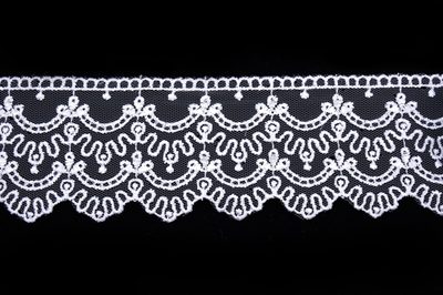 Krajka šifonová vyšívaná 5233 šíře 6 cm bílá METRÁŽ{% if product.brand.name %} – Galanterka{% endif %}