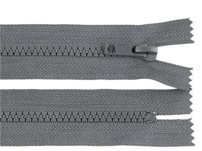 Zip kostěný šíře 5 mm délka 18 cm černý{% if variant.name %} – 319 šedá ocelová{% endif %}